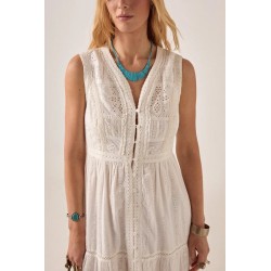 SAPORE DI SALE GINO SLEEVELESS DRESS BIANCO MAISON HOTEL 149,95 €