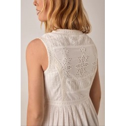 SAPORE DI SALE GINO SLEEVELESS DRESS BIANCO MAISON HOTEL