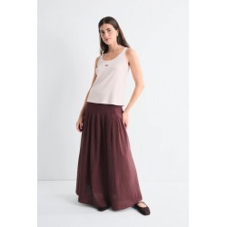 FALDA MIDI PLISADA HASTA CADERA Y VUELO Mus&Bombon